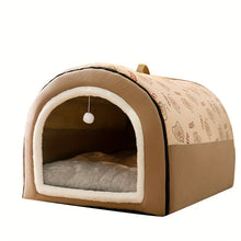 Versatile All-Season Pet Bed - Cozy Indoor/Outdoor Dog & Cat House, Warm Cave Nest for Small to Large Breeds