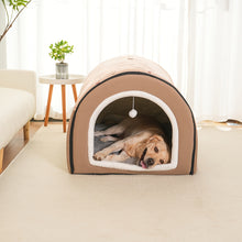 Versatile All-Season Pet Bed - Cozy Indoor/Outdoor Dog & Cat House, Warm Cave Nest for Small to Large Breeds