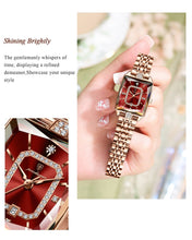 Luxury Elegant Watch For Women Date Waterproof Rectangle Ladies Watch