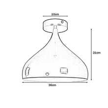 Modern E27 Flush Mount Ceiling Light with Metal ~6275