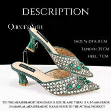 QUEENA YAN 2025 INS FANTATIC BLUE Rhinestone-encrusted Sex Ladies Shoes / MATCHING  SPARKING MINI BAG (SPECIAL COLLECTION)