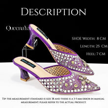 QUEENA YAN 2025 INS FANTATIC BLUE Rhinestone-encrusted Sex Ladies Shoes / MATCHING  SPARKING MINI BAG (SPECIAL COLLECTION)