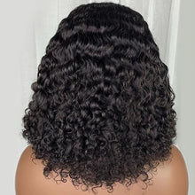 Glueless Loose Water Wave HD Lace Frontal Bob Wigs Human Hair Pre Plucked Short Wavy Curls Wigs For Women Brazilian Wear To Go