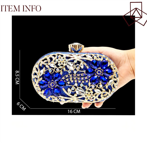 QUEENA YAN 2025 INS FANTATIC BLUE Rhinestone-encrusted Sex Ladies Shoes / MATCHING  SPARKING MINI BAG (SPECIAL COLLECTION)