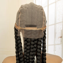 36 inches Synthetic Full Lace Wig for Black Women Braided Wig Lace Frontal Box Braids Wig Women Synthetic Braided