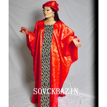 Basin African Dresses For Women 2022 New Elegant Traditional Bazin Riche Brocade Robe Nigeriaa Baya Turkey Luxury Wedding Dress