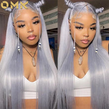 Silver Grey Color Body Wave Lace Front Wig 13x4 Hd Transparent Lace Front Human Hair Wigs Brazilian Hair Colored Wigs For Women
