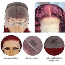 99J Burgundy Bob Deep Wave Lace Front Wigs Human Hair For Women 13x4 HD Lace Frontal Short Curly Bob Wigs Hair Wigs