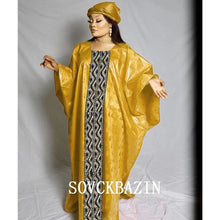 Basin African Dresses For Women 2022 New Elegant Traditional Bazin Riche Brocade Robe Nigeriaa Baya Turkey Luxury Wedding Dress