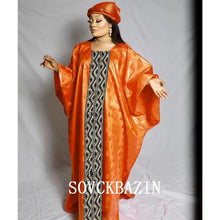 Basin African Dresses For Women 2022 New Elegant Traditional Bazin Riche Brocade Robe Nigeriaa Baya Turkey Luxury Wedding Dress
