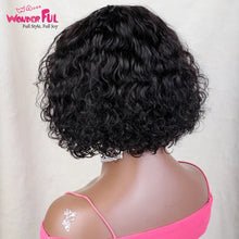 Brazilian Jerry Curl Human Hair Bob Wigs With Bang For Black Women Wonderful Black Dark Remy Bob Hair Machine Made Cheap Wigs