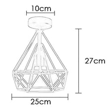 Modern Cage Geometric white Ceiling Light  Fitting ~5436