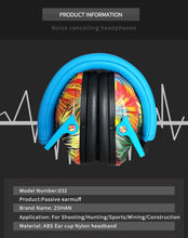 ZOHAN Kid Ear Protection Baby Noise Earmuffs Noise Reduction Ear Defenders earmuff for children Adjustable nrr 25db Safety