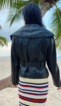 Women's Coat Elegant Leather Jacket With Large Collar