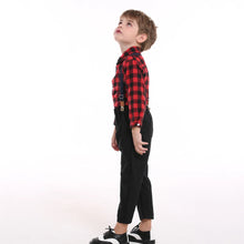 top and top Autumn Winter Christmas Brother and Sister Matching Sets Boys Gentleman Suit+ Girls Dresses Children Clothing Sets