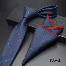 New Floral Paisley Men's Casual Tie Set Navy Red 6cm Skinny Polyester Necktie Pocket Square Suit Business Wedding Party Slim Tie