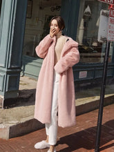 Women's Faux Fur Winter Warm Hooded Long Overcoats