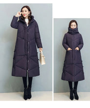 Women's Fashionable Thick Cotton padded Warm Snow Outerwear Windproof Hooded Jacket