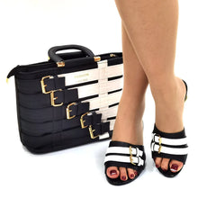 Latest Design Nigerian Women Shoes and Bag Set Plus Size Women Shoes 43 Ladies Dress Shoes and Bag for Party Wedding