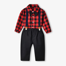 top and top Autumn Winter Christmas Brother and Sister Matching Sets Boys Gentleman Suit+ Girls Dresses Children Clothing Sets