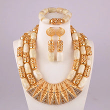 splendid orange nigeria coral beads necklace african jewelry set bridal wedding jewelry sets C21-23-01