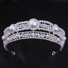 Bridal Wedding Hair Accessories Silver Crystal Hair crown alloy diamond crown women's fashion high-end atmospheric headdress