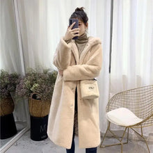 Women's Faux Fur Winter Warm Hooded Long Overcoats