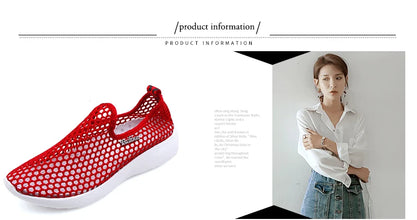 Hot Season Female Sandals 2022 Mesh Breathable Women Shoes Fashion Sports Shoes Soft Comfortable Women Shoes Zapatos De Mujer