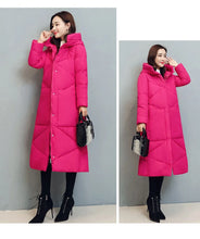 Women's Fashionable Thick Cotton padded Warm Snow Outerwear Windproof Hooded Jacket