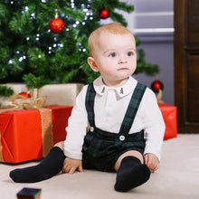 Children Boutique Clothing Set Baby Boy Clothes Soldier Embroidered Cotton Shirt British plaid Romper For 3seasons 0-5years