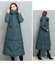 Women's Fashionable Thick Cotton padded Warm Snow Outerwear Windproof Hooded Jacket