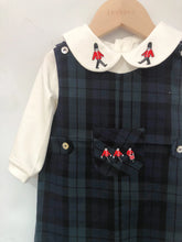 Children Boutique Clothing Set Baby Boy Clothes Soldier Embroidered Cotton Shirt British plaid Romper For 3seasons 0-5years