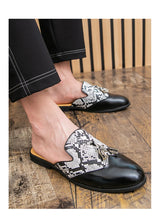 Men's Tassel Snake Pattern Cool Breathable Durable Loafers
