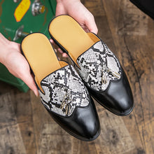 Men's Tassel Snake Pattern Cool Breathable Durable Loafers