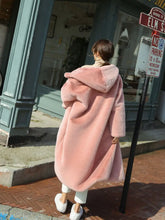 Women's Faux Fur Winter Warm Hooded Long Overcoats
