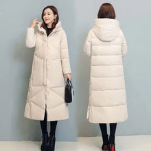 Women's Fashionable Thick Cotton padded Warm Snow Outerwear Windproof Hooded Jacket