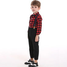 top and top Autumn Winter Christmas Brother and Sister Matching Sets Boys Gentleman Suit+ Girls Dresses Children Clothing Sets