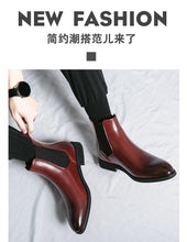 Men's Red Bottom Ankle Chelsea Boots Comfortable and Durable