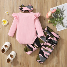 Camouflage Baby Clothes for Boys Girls 3Piece Baby Outfit Knitted Autumn Sets for Baby Long Sleeve Toddler Fall Clothing Newborn