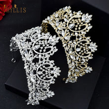 A195 Baroque Wedding Headband Crystal Bridal Crowns and Tiaras Hair Jewelry Accessories Women Rhinestone Headwears Queen Diadems