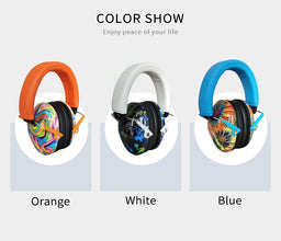 ZOHAN Kid Ear Protection Baby Noise Earmuffs Noise Reduction Ear Defenders earmuff for children Adjustable nrr 25db Safety