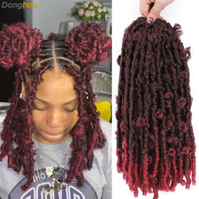 Butterfly Locks Hair Grey Butterfly Locs Pre looped Butterfly Locs Crochet Hair 14 Inch Crochet Butterfly Twist 20 Strands/Pack