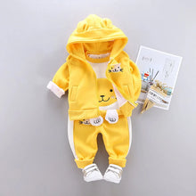 3pc/Set Animal Bear Baby Set For Newborn Winter Infant Clothing Sets Super Keep Warm Baby Girl Clothes Kids Sport Suit Outfits