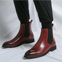 Men's Red Bottom Ankle Chelsea Boots Comfortable and Durable
