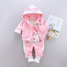 3pc/Set Animal Bear Baby Set For Newborn Winter Infant Clothing Sets Super Keep Warm Baby Girl Clothes Kids Sport Suit Outfits