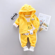 3pc/Set Animal Bear Baby Set For Newborn Winter Infant Clothing Sets Super Keep Warm Baby Girl Clothes Kids Sport Suit Outfits