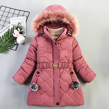 Autumn Winter Girls Jacket Keep Warm Hooded Windproof Outerwear Girls Coat