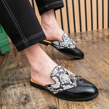 Men's Tassel Snake Pattern Cool Breathable Durable Loafers