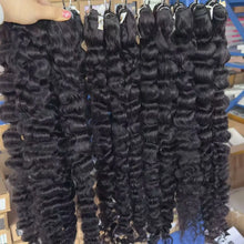 Kinky Curly Burmese Raw Hair Bundles Human Hair