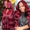 100% 34 Inch Brazilian Virgin Human Hair Wig Body Wave 13x4 HD Lace Frontal Wigs,180% Human Hair Glueless Lace Front Wig